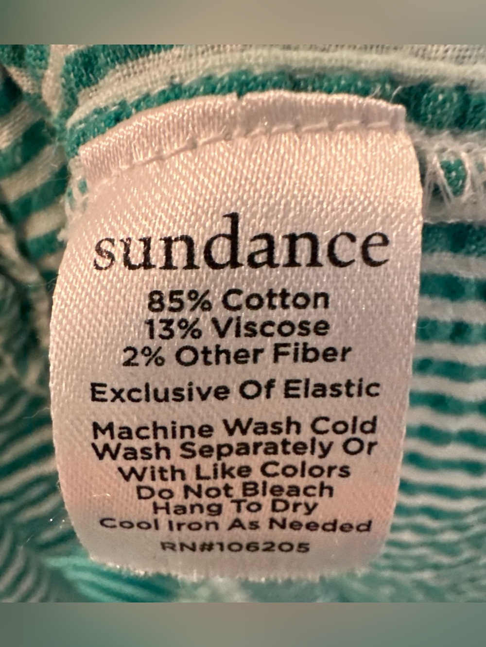 Sundance Green Stripe Puff-Sleeve Tiered Maxi Dress - Picture 5 of 5